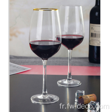 Ensemble de cadeaux de verres à vin en or